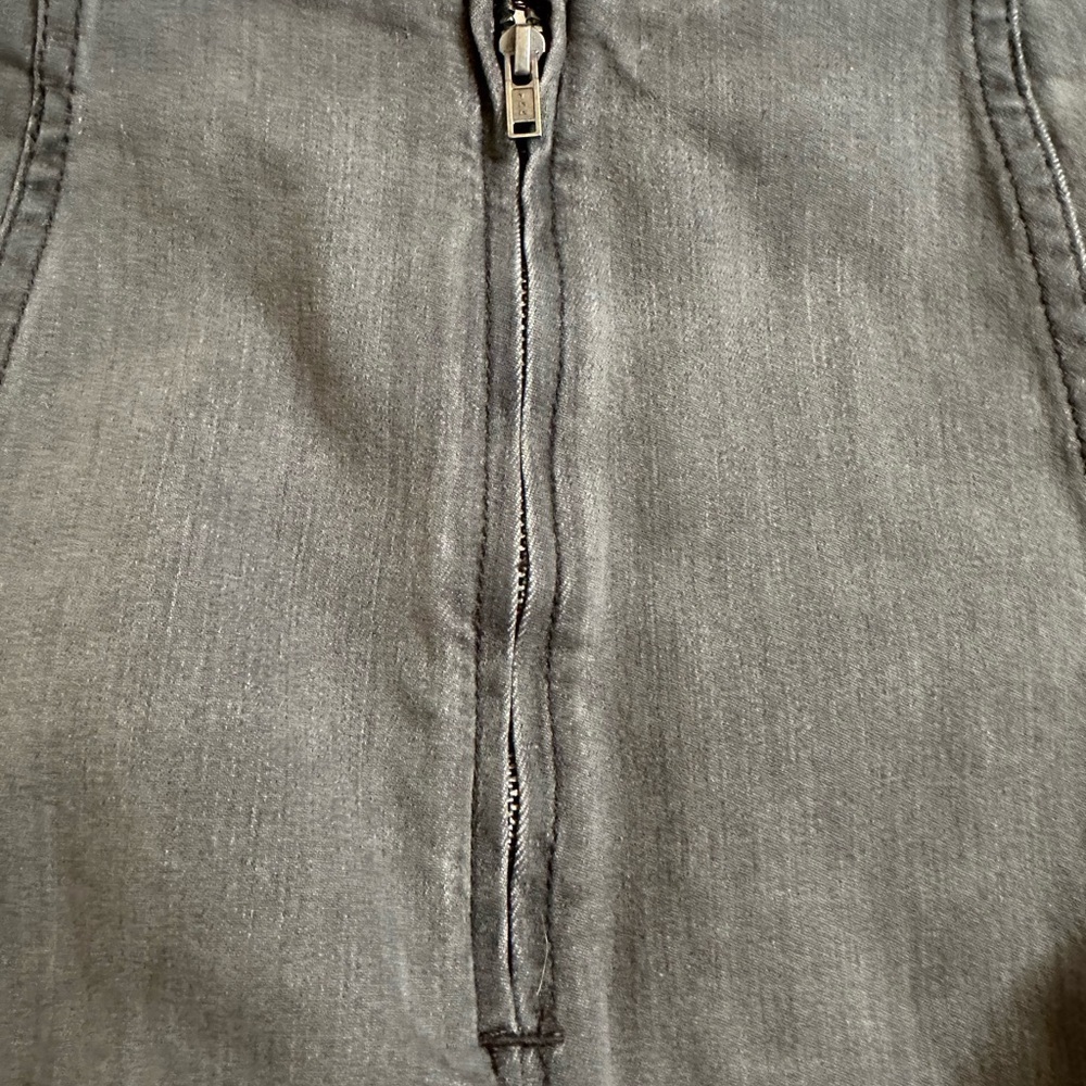 Free People Modern Femme Washed Gray Denim Mini Skirt Womens 8 - Picture 9 of 10